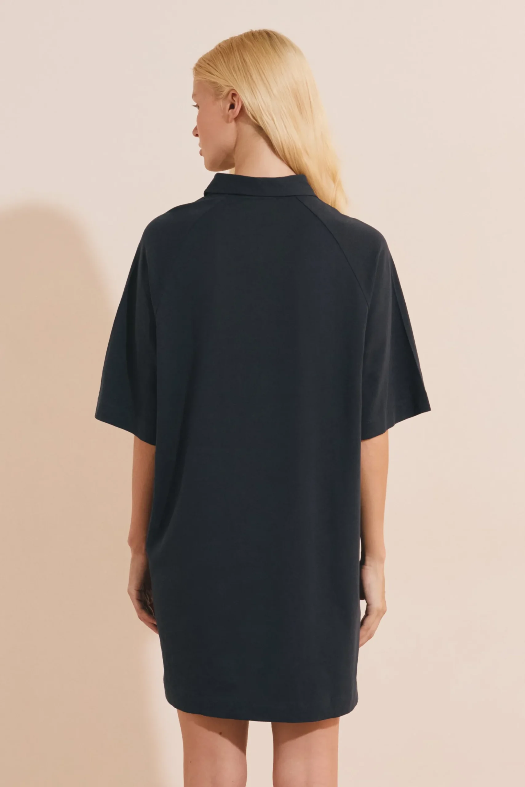 Chemise de nuit à motif chien avec boutons en coton