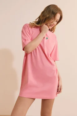 Chemise de nuit à motifs légumes en coton
