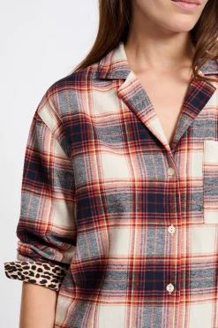 Chemise de pyjama à carreaux