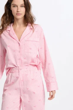 Chemise de pyjama en coton à motifs