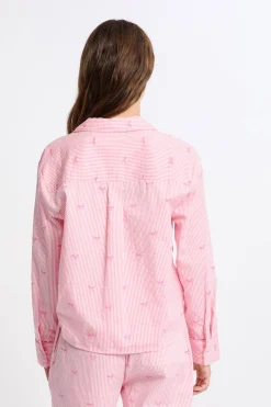 Chemise de pyjama en coton à motifs