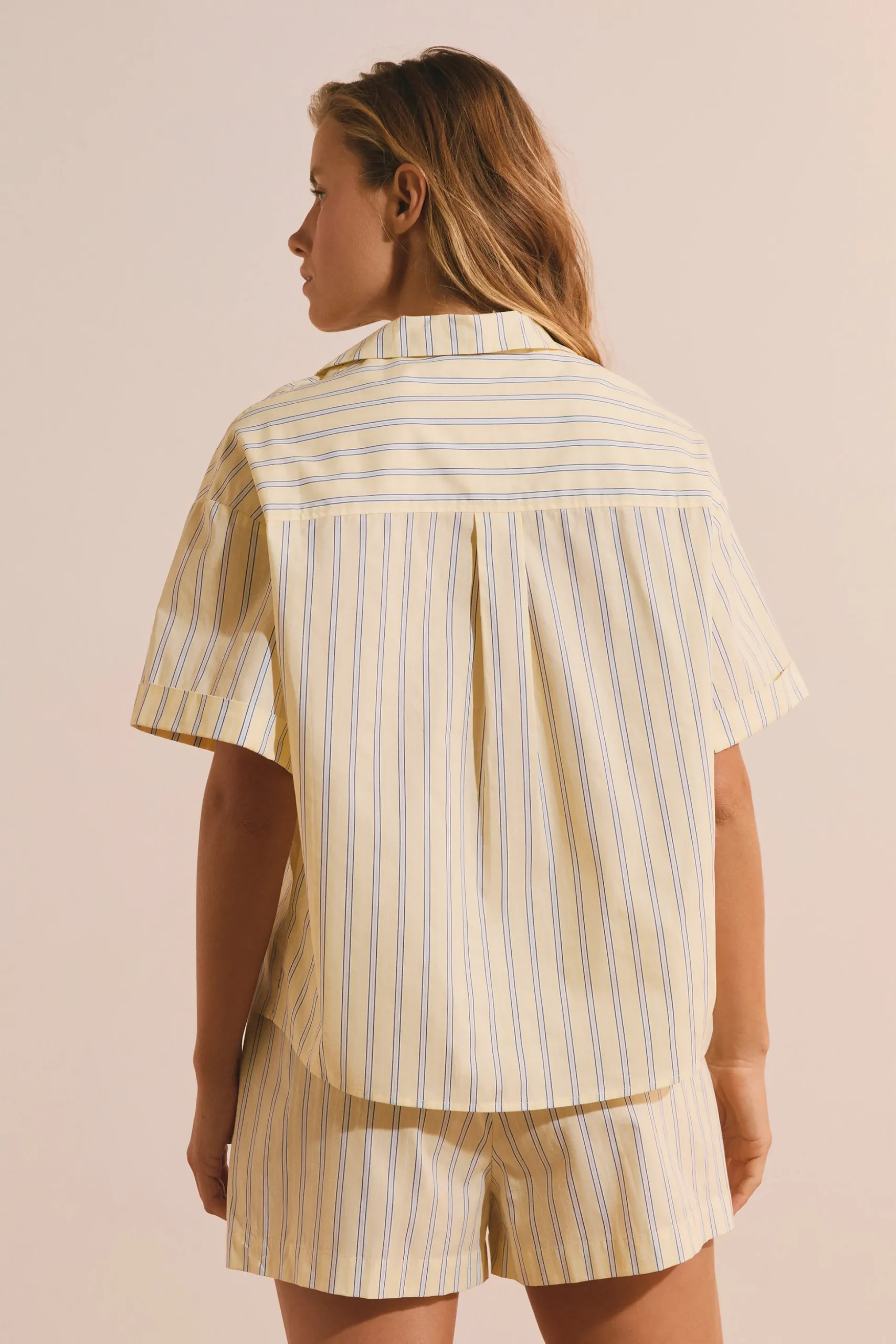 Chemise de pyjama en coton à rayures