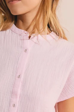 Chemise de pyjama en gaze de coton