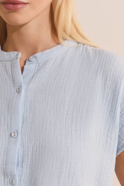 Chemise de pyjama en gaze de coton