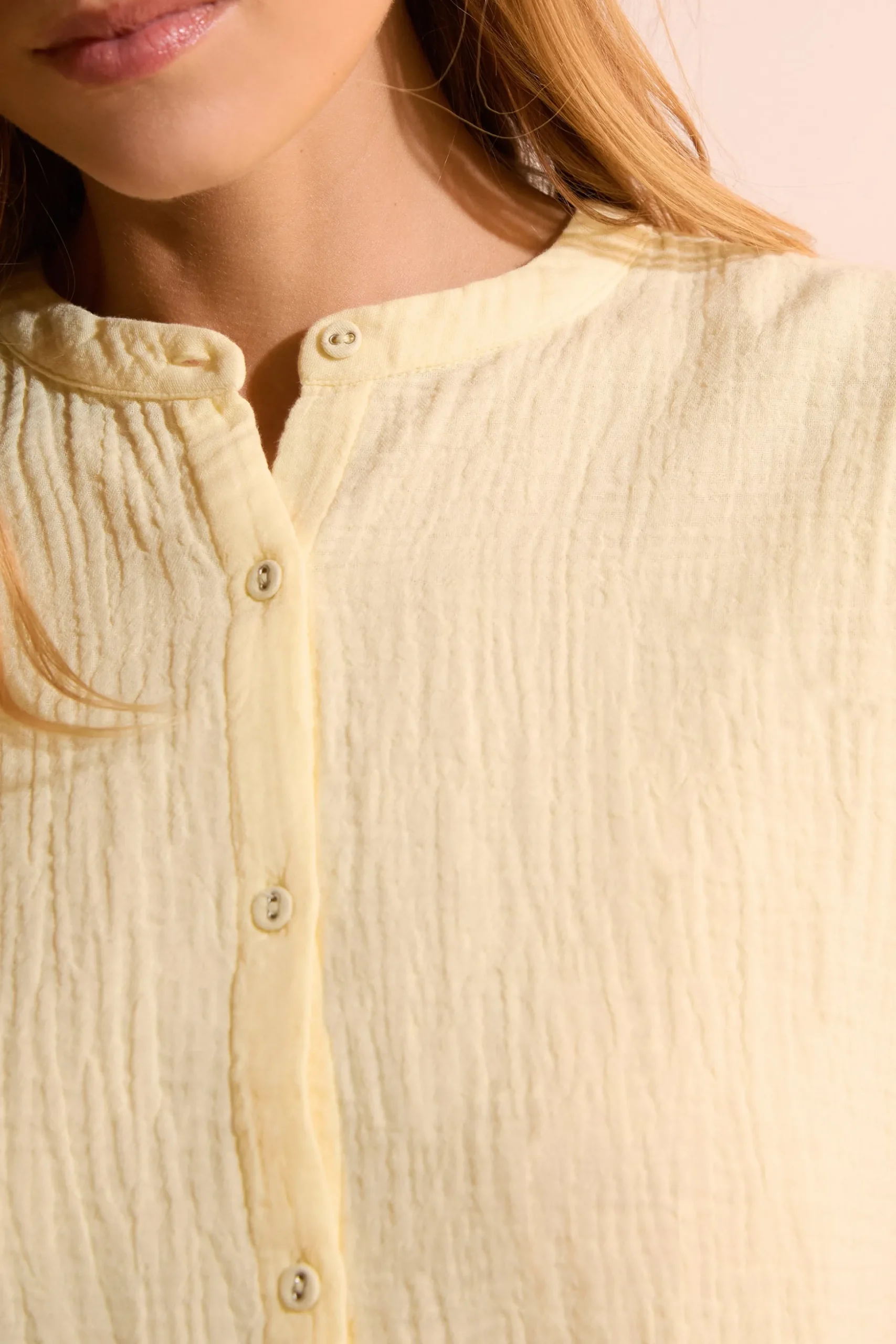 Chemise de pyjama en gaze de coton
