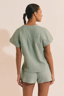 Chemise de pyjama en gaze de coton