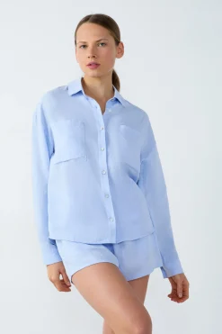 Chemise de pyjama en lin