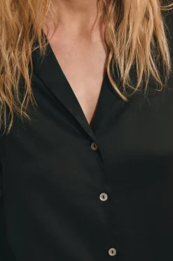 Chemise de pyjama en soie