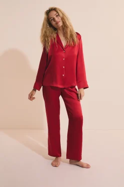Chemise de pyjama en soie