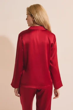 Chemise de pyjama en soie