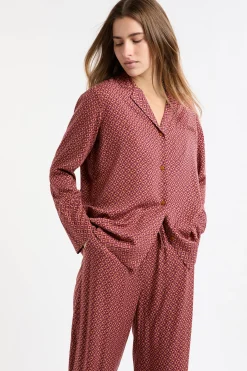 Chemise de pyjama à motifs