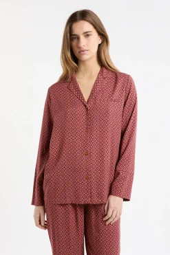 Chemise de pyjama à motifs