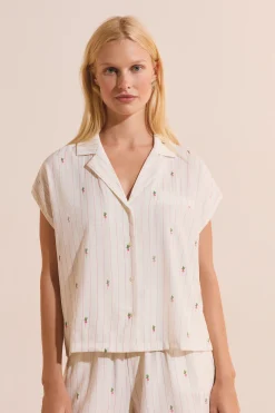 Chemise de pyjama à motifs