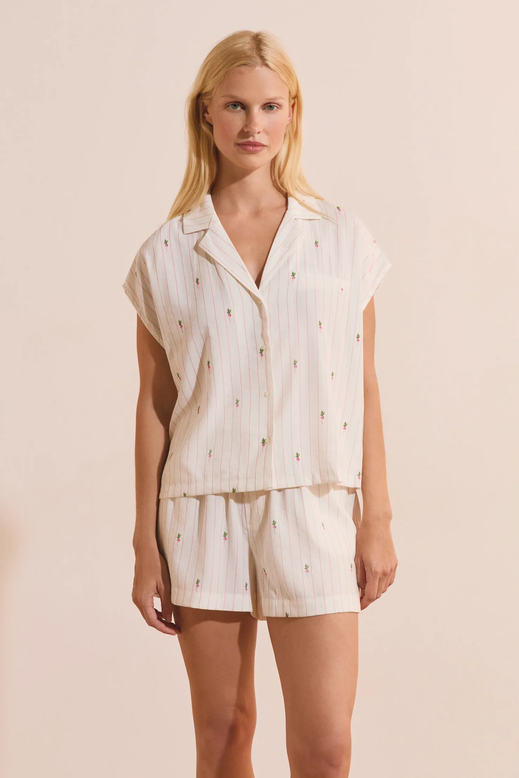 Chemise de pyjama à motifs