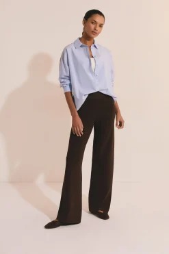 Chemise en coton boutonnée dos