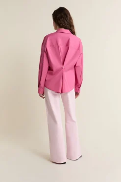 Chemise en coton boutonnée dos