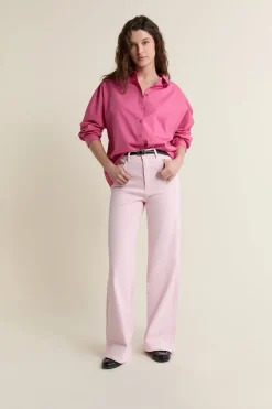 Chemise en coton boutonnée dos