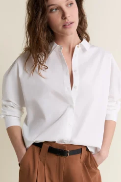 Chemise en coton boutonnée dos
