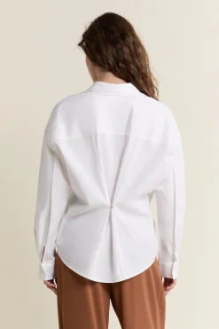 Chemise en coton boutonnée dos