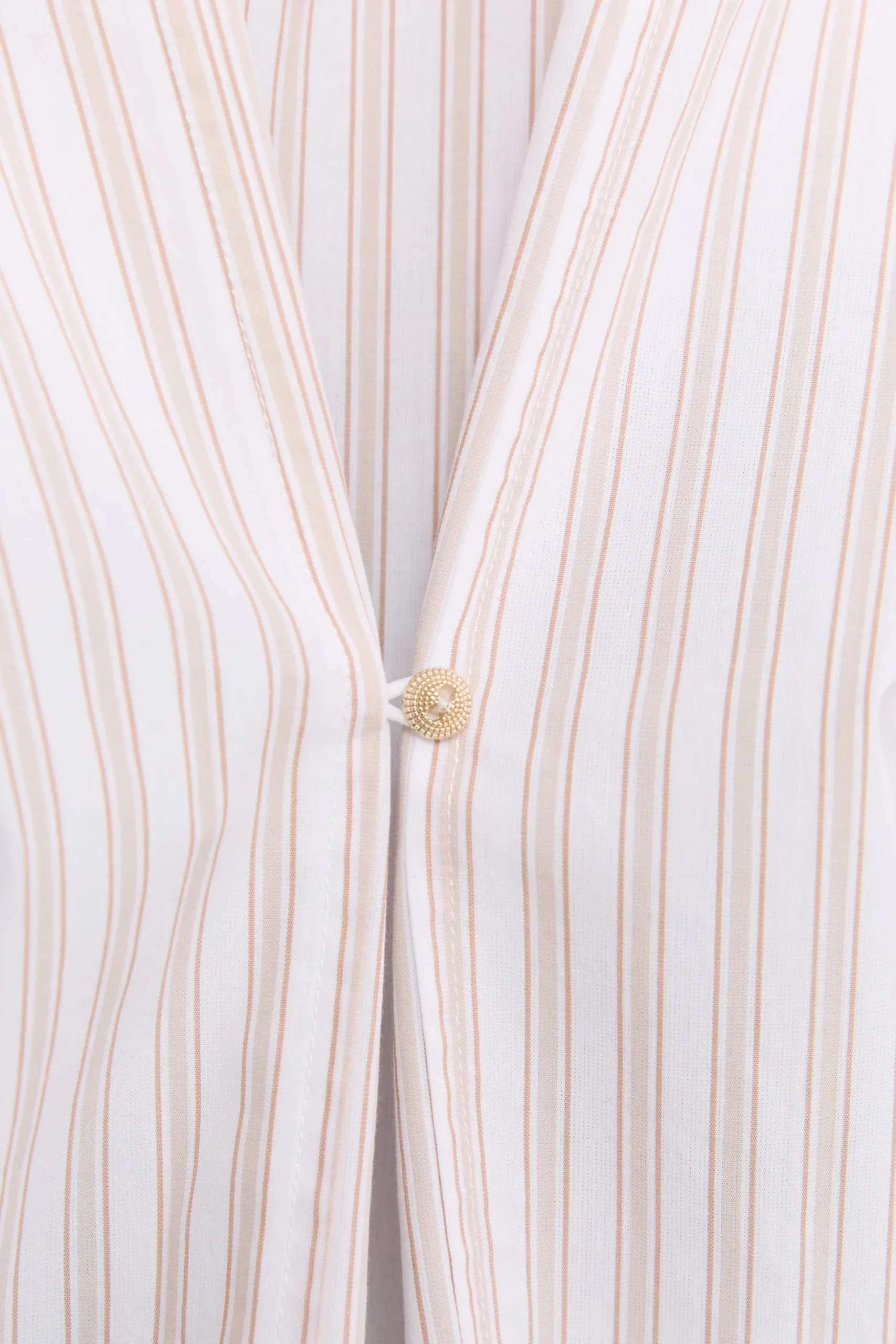 Chemise en coton rayée boutonnée dos