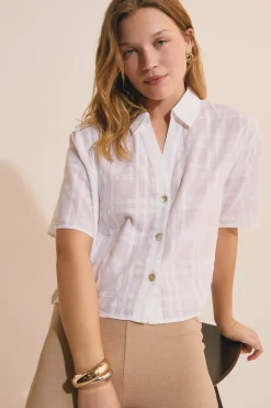 Chemise manches courtes en coton