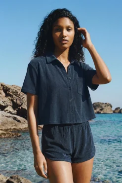 Chemise manches courtes en éponge