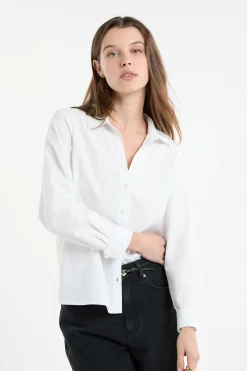 Chemise à manches longues en coton