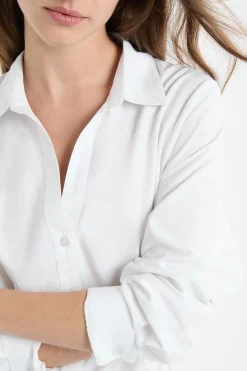 Chemise à manches longues en coton