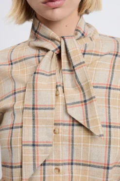 Chemise à motifs avec coton