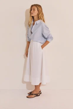 Chemise à rayures avec coton