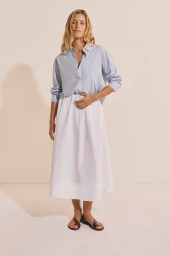 Chemise à rayures avec coton