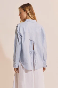 Chemise à rayures avec coton