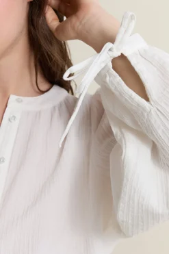 Chemise texturée en coton