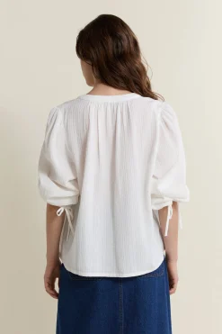 Chemise texturée en coton