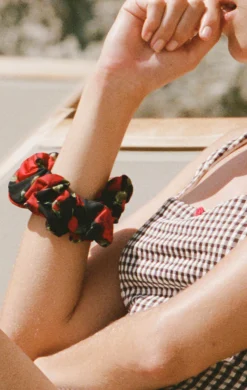 Chouchou à motif floral