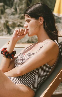 Chouchou à motif floral