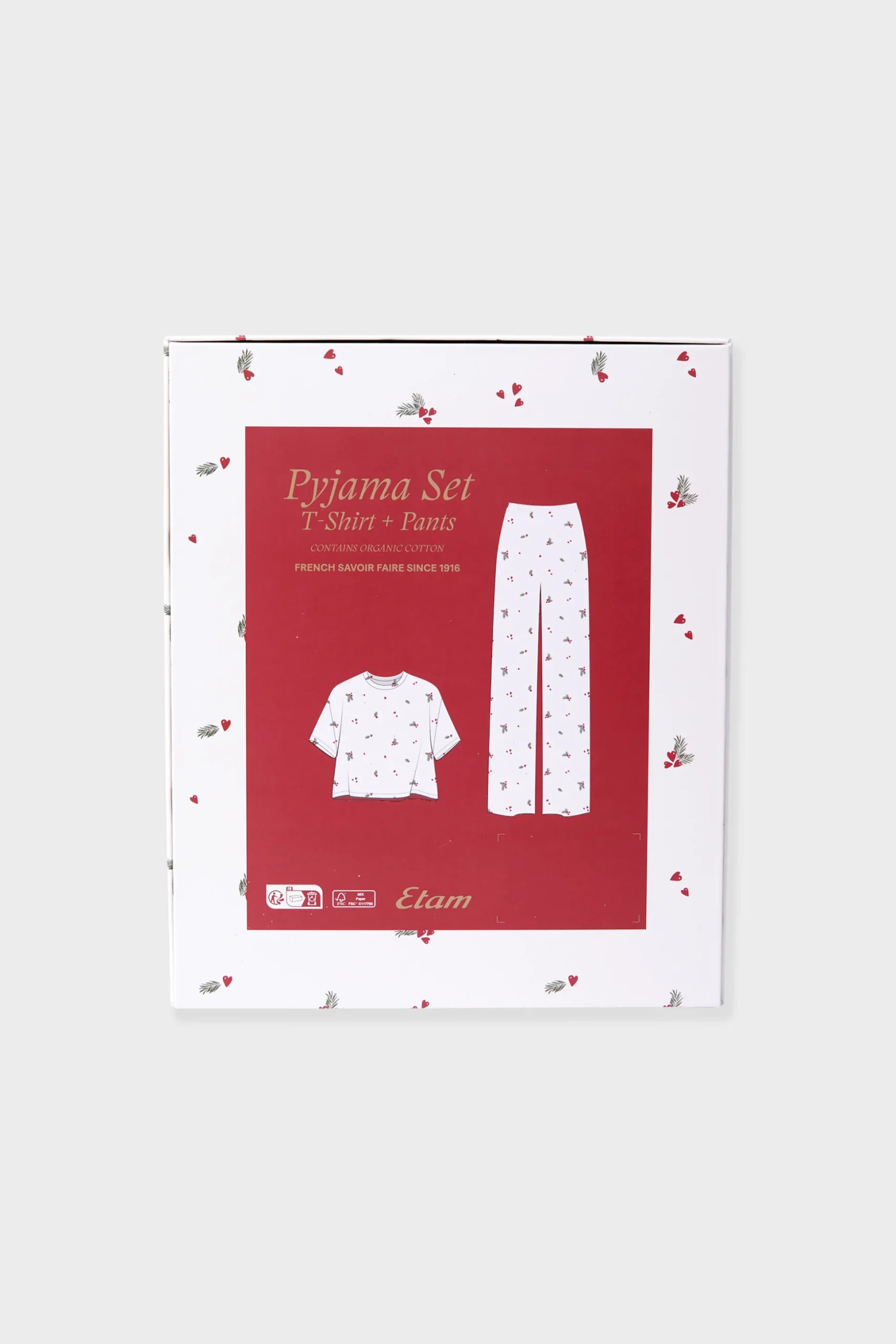 Coffret pyjama 2 pièces à motifs en coton