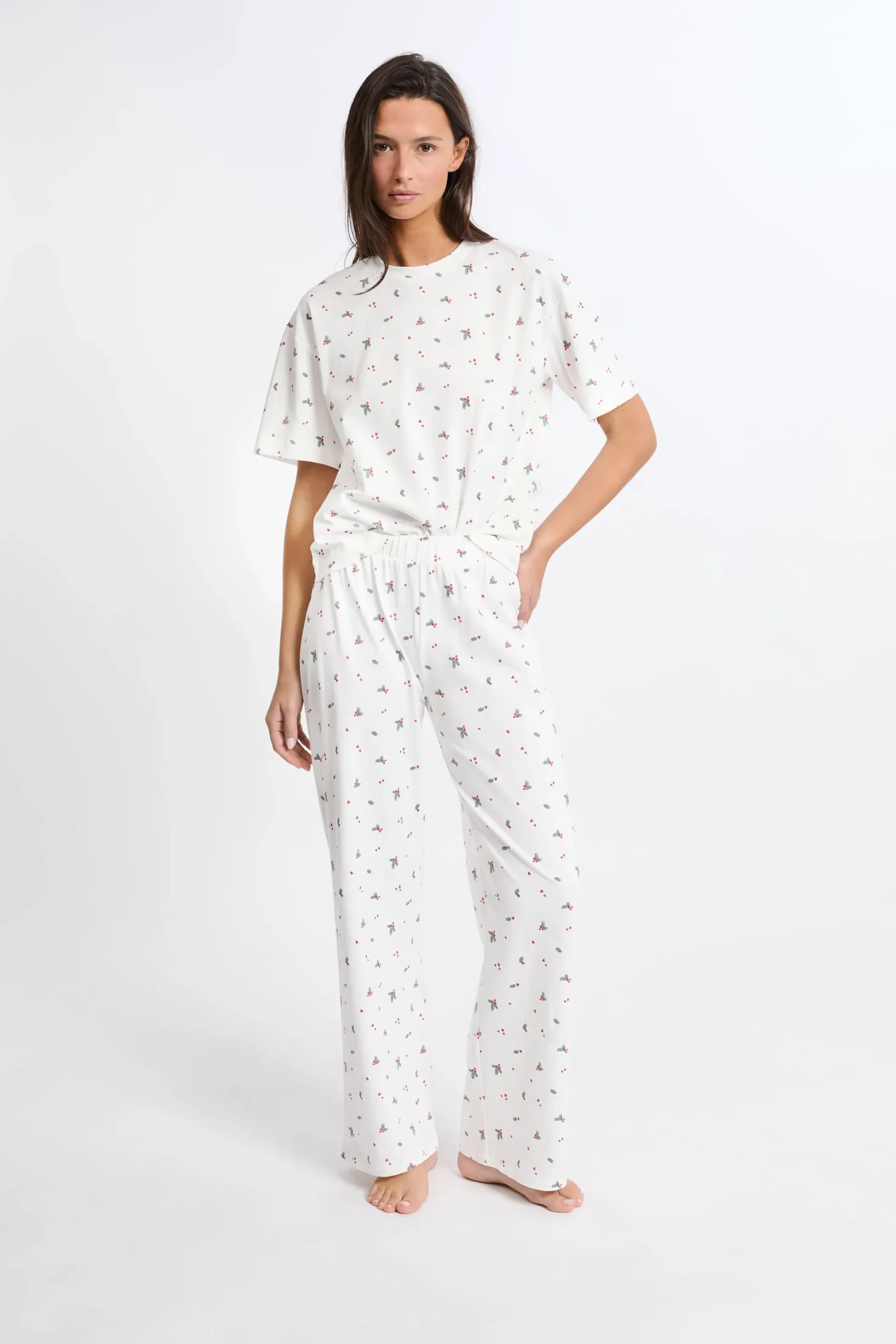 Coffret pyjama 2 pièces à motifs en coton