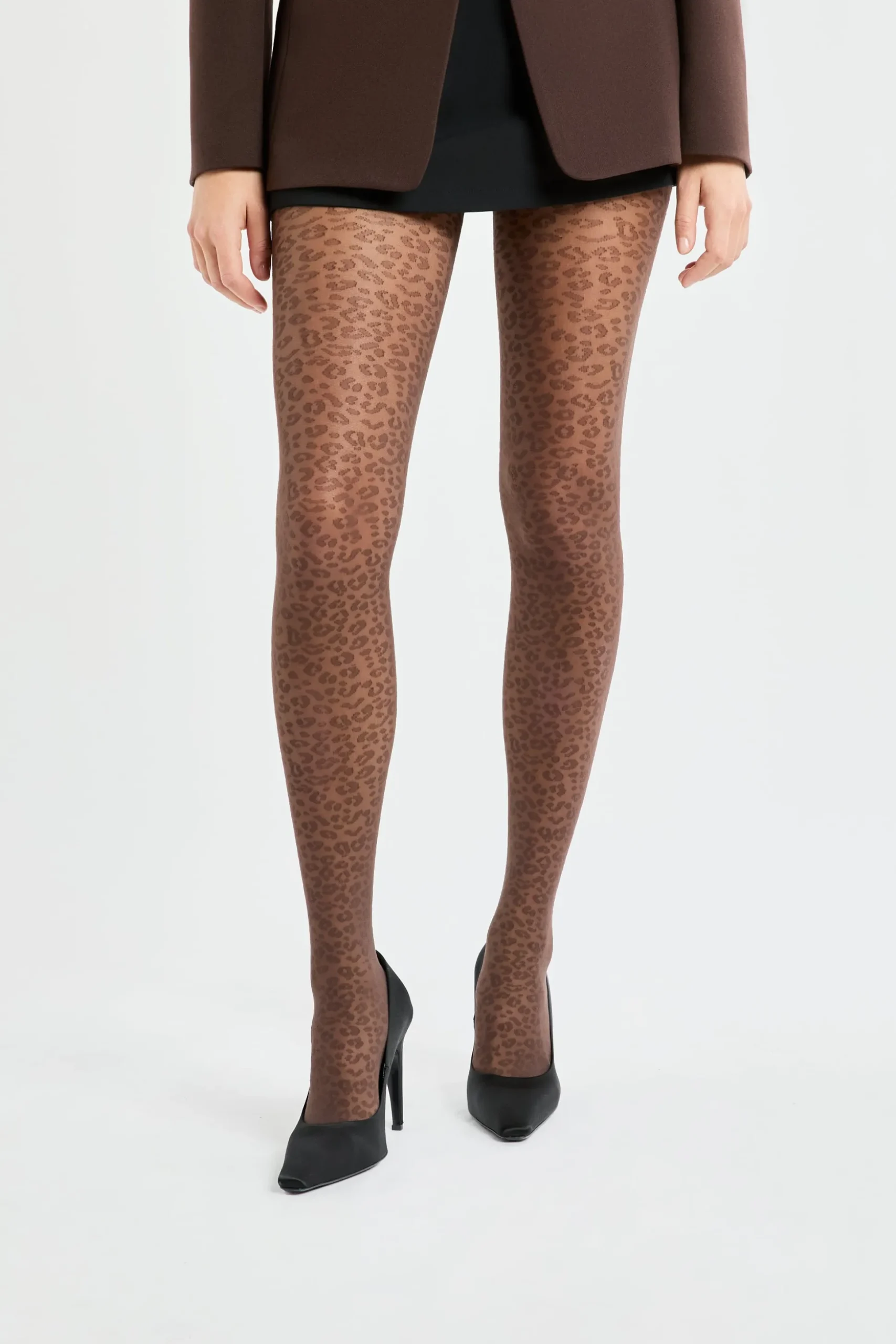 Collant transparent à motifs - 30 Deniers