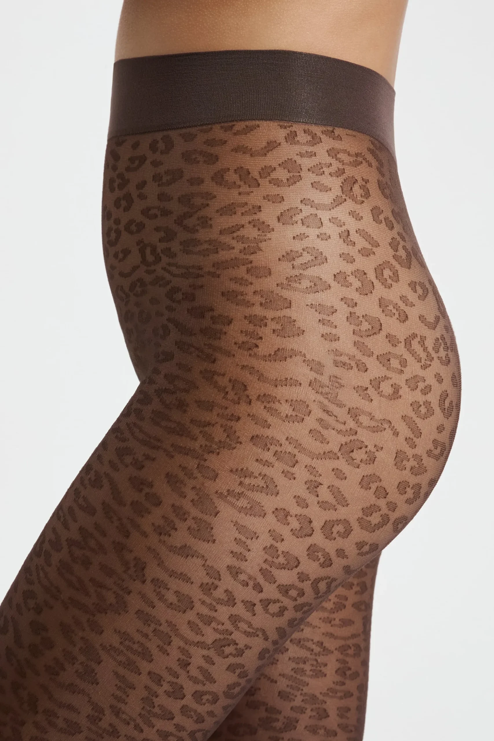 Collant transparent à motifs - 30 Deniers