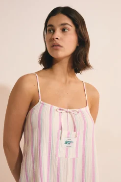 Combishort en gaze de coton