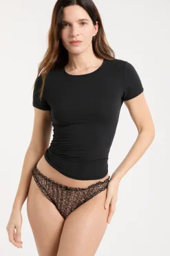 Culotte bloomer en tulle léopard