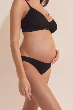 Culotte de maternité en coton et dentelle