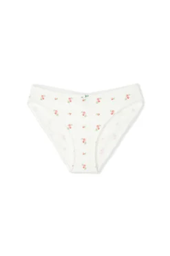 Culotte en coton pointelle à motifs