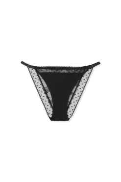 Culotte en dentelle avec broderie
