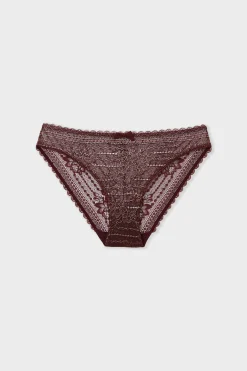 Culotte en dentelle effet irisé