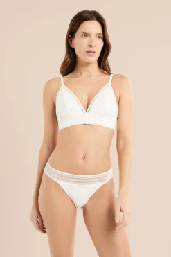 Culotte en dentelle et microfibre sans teinture