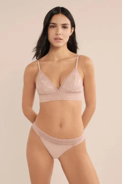 Culotte en dentelle et microfibre