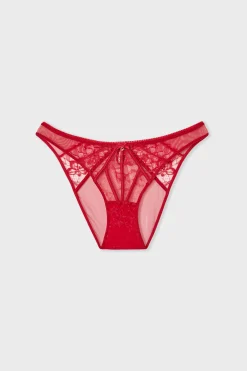 Culotte en dentelle et satin