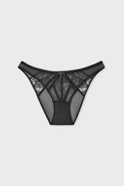 Culotte en dentelle et satin